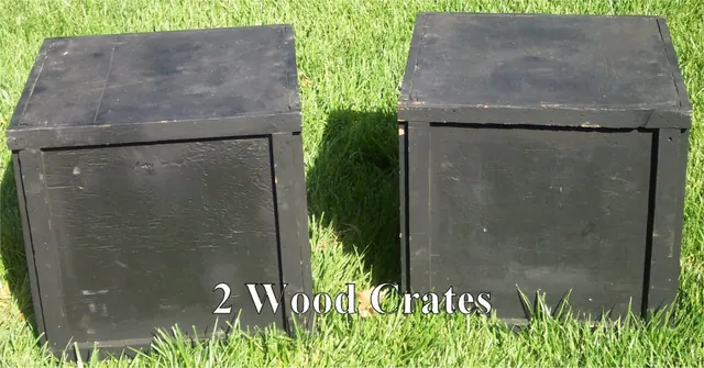 2 Wood Crates