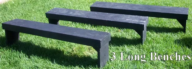 3 Long Benches