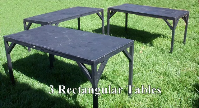 3 Rectangular Tables