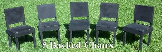 5 Backed Chairs